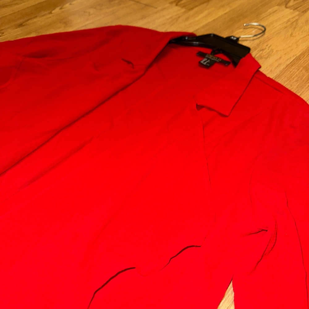 Forever 21 Red Dress Top Long Lightweight Cardigen - Picture 3 of 4